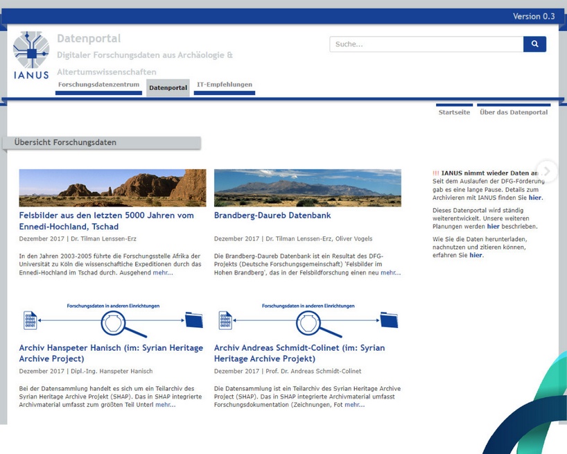 IANUS Datenportal IANUS Datenportal